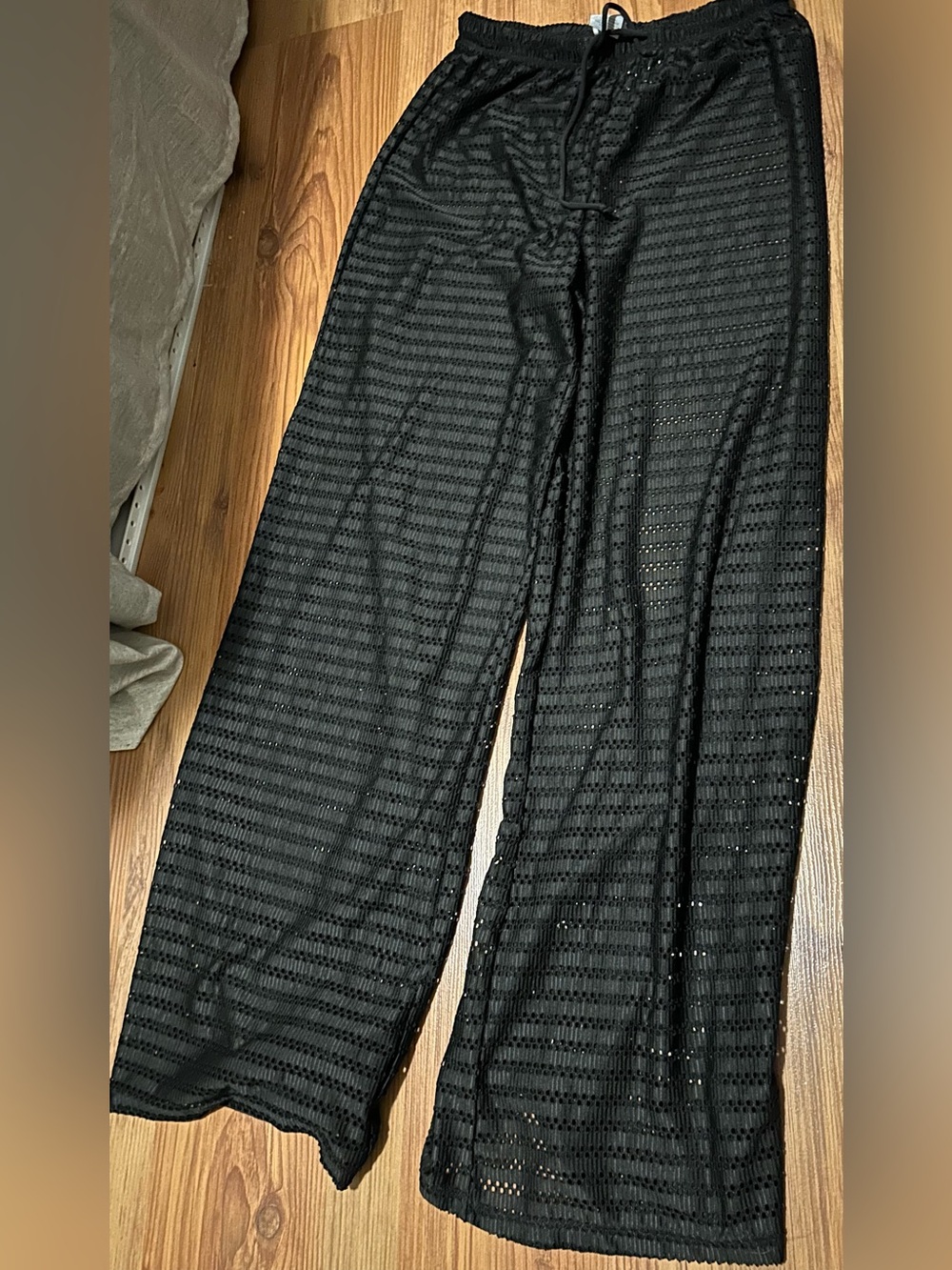 Hurley Black Crochet Cover-Up Pants 👖 🩱